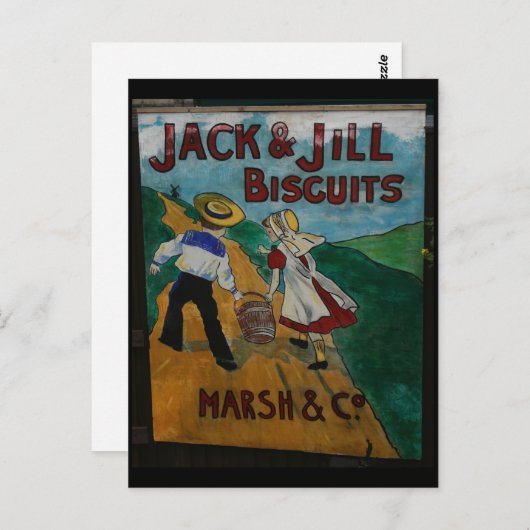 Jack en Jill Biscuits  adverteren poster Briefkaart (Voorkant / Achterkant)