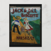 Jack en Jill Biscuits  adverteren poster Briefkaart (Voorkant)