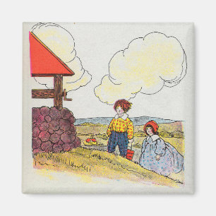 Jack en Jill gingen de heuvel op Kwekerij Rhyme Magneet