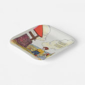 Jack en Jill gingen de heuvel op Kwekerij Rhyme Papieren Bordje (Gebogen)