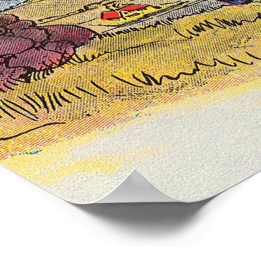 Jack en Jill gingen de heuvel op Kwekerij Rhyme Poster (Hoek)