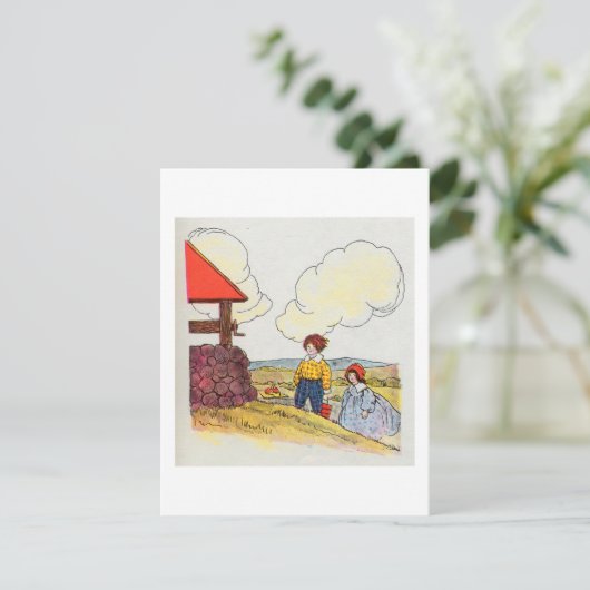 Jack en Jill gingen omhoog de heuvel Kaart (Staand voorkant)