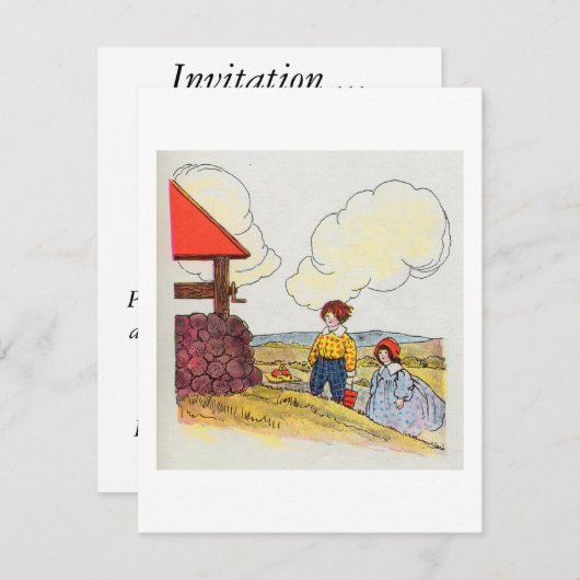 Jack en Jill gingen omhoog de heuvel Kaart (Voorkant / Achterkant)