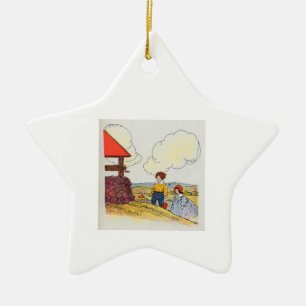 Jack en Jill gingen omhoog de heuvel Keramisch Ornament