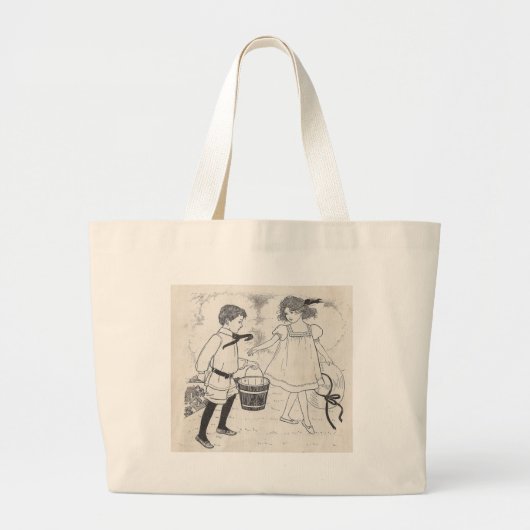 Jack en Jill Grote Tote Bag (Voorkant)