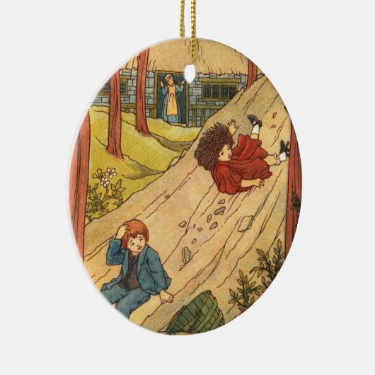 "Jack en Jill" Keramisch Ornament (Rechts)