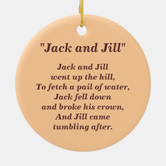 "Jack en Jill" Keramisch Ornament (Achterkant)