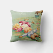 Jack en Jill Nursery Rhyme Accent Pillow Kussen (Achterkant)