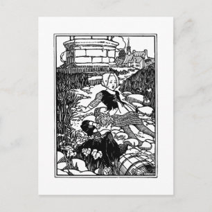 Jack en Jill  Nursery Rhyme Briefkaart