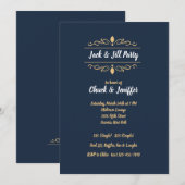 Jack en Jill Scroll Feest Uitnodiging (Voorkant / Achterkant)