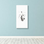 Jack en Mark Eerste Vis Canvas Afdruk (Insitu (Houten vloer))