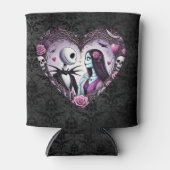 Jack en Sally Gothic Valentijn Blikjeskoeler (Voorkant)