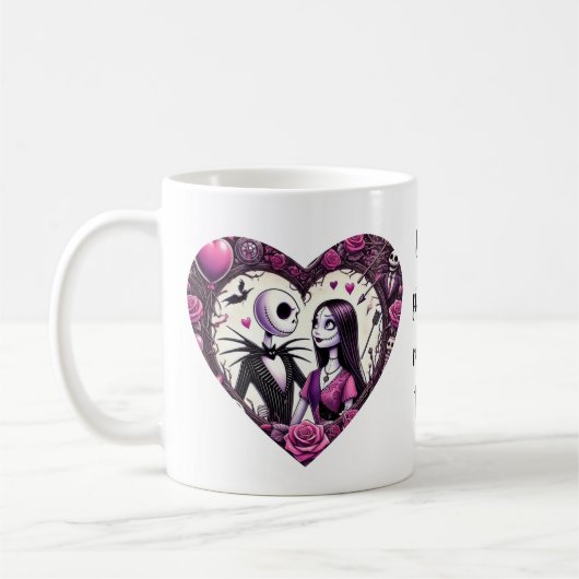 Jack en Sally Gothic Valentijn Koffiemok (Links)