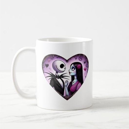 Jack en Sally Gothic Valentijn Koffiemok (Links)