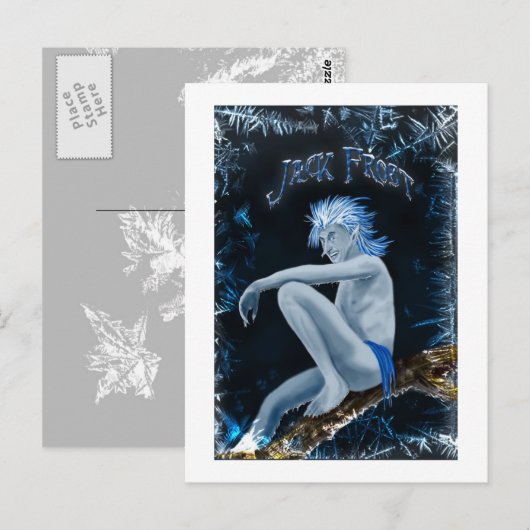 Jack Frost Briefkaart (Voorkant / Achterkant)