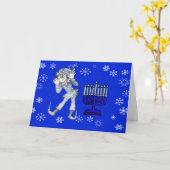 Jack Frost Chrismukkah Card Kaart (Gele Bloem)