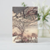 “Jack Frost” door Arthur Rackham Bedankkaart (Staand voorkant)