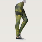 Jack Frost in Blue Grey and Yellow Abstract Art Leggings (Rechts)