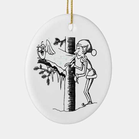 Jack Frost Keramisch Ornament (Rechts)