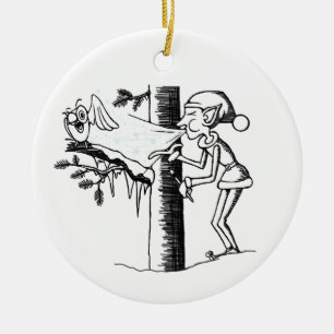 Jack Frost Keramisch Ornament