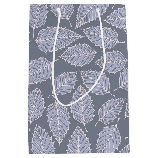 Jack Frost Leaves Pattern Medium Gift Bag Cadeauzakje (Voorkant)