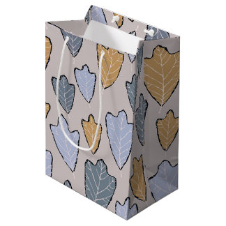 Jack Frost Leaves Pattern Medium Gift Bag Cadeauzakje