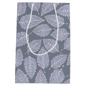 Jack Frost Leaves Pattern Medium Gift Bag Medium Cadeauzakje (Achterkant)