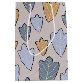 Jack Frost Leaves Pattern Medium Gift Bag Medium Cadeauzakje (Voorkant)