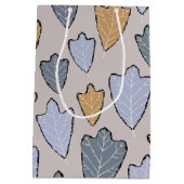 Jack Frost Leaves Pattern Medium Gift Bag Medium Cadeauzakje (Achterkant)