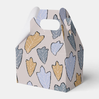 Jack Frost Leaves Pattern voor Vor Box Bedankdoosjes