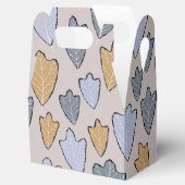 Jack Frost Leaves Pattern voor Vor Box Bedankdoosjes (Geopend)