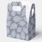 Jack Frost Leaves Pattern voor Vor Box Bedankdoosjes (Geopend)