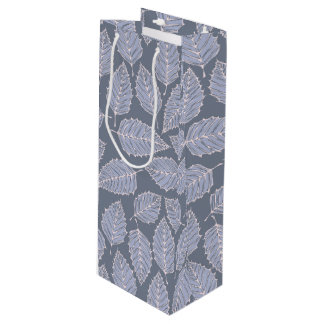 Jack Frost Leaves Pattern Wine Gift Bag Wijn Cadeautas
