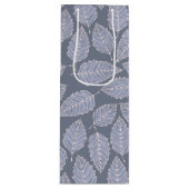 Jack Frost Leaves Pattern Wine Gift Bag Wijn Cadeautas (Voorkant)