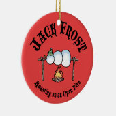 Jack Frost Roasting Keramisch Ornament (Rechts)