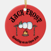 Jack Frost Roasting Keramisch Ornament (Voorkant)