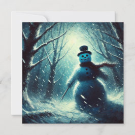 Jack Frost Snowman Kerstmis Feestdagenkaart