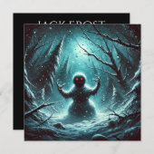 Jack Frost Snowman Kerstmis Feestdagenkaart (Voorkant / Achterkant)