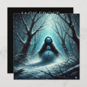 Jack Frost Snowman Kerstmis Feestdagenkaart (Voorkant / Achterkant)