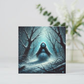 Jack Frost Snowman Kerstmis Feestdagenkaart (Staand voorkant)