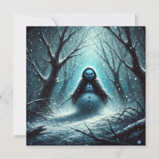 Jack Frost Snowman Kerstmis Feestdagenkaart (Voorkant)