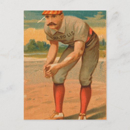 Jack Glasscock  Indianapolis Hoosiers Briefkaart (Voorkant)