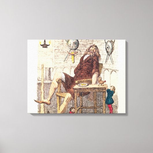 Jack haalt de Golden Hen weg van de Giant Canvas Afdruk (Voorkant)