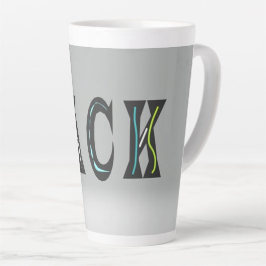 Jack, het man is terug latte mok (Rechterhoek)