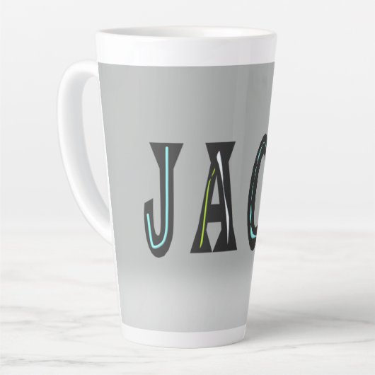 Jack, het man is terug latte mok (Linkerhoek)