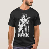Jack - Het witte Stencil Essentiële T-Shirt (Voorkant)