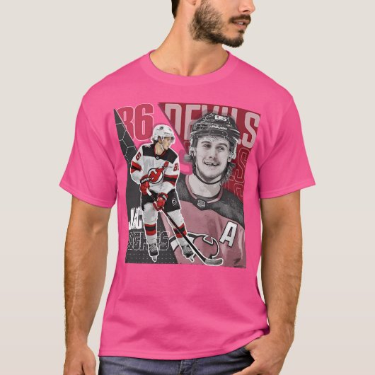 Jack Hughes Hockey Shirt Tapestry (Voorkant)