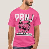 Jack Hughes Jesper Bratt PB J New Jersey Hockey T-shirt (Voorkant)