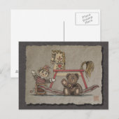 Jack in de doos, Paard en Beer Briefkaart (Voorkant / Achterkant)