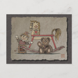Jack in de doos, Paard en Beer Briefkaart